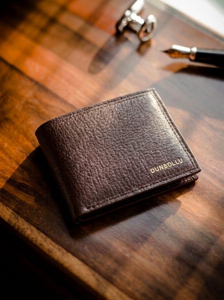 Men's Slim Leather Bifold Wallet