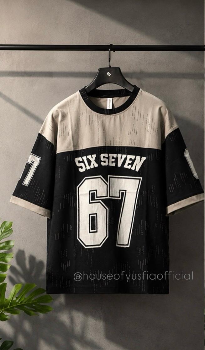 Six Seven 67 Oversized Jersey T-Shirt